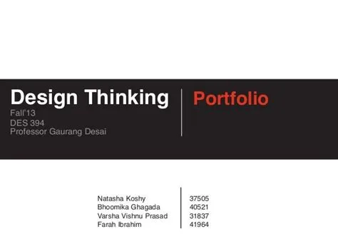 Building a Design Thinking Portfolio: Your Roadmap to Success